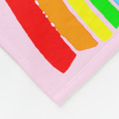  REGENBOOG EN KRUIS 90E VERJAARDAG CUSTOM FLEECE DEKEN (Hoek)