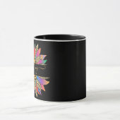Regenboog en luipaardprint gepersonaliseerde mok (Midden)