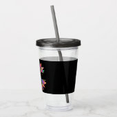 Regenboog en luipaardprint persoonlijk acryl drinkbeker (Links)