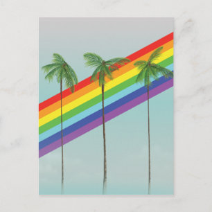 Regenboog en Palmen Briefkaart