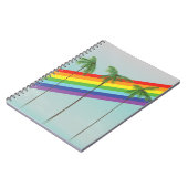 Regenboog en palmen notitieboek (Linkerzijde)