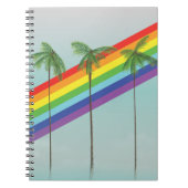 Regenboog en palmen notitieboek (Voorkant)