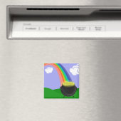 Regenboog en pit van goudmazen magneet (Insitu (Vaatwasser))