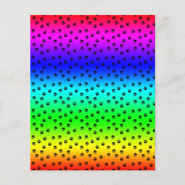 Regenboog en pootafdrukken (Voorkant)