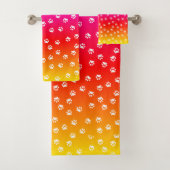 Regenboog en pootafdrukken bad handdoek (Insitu)