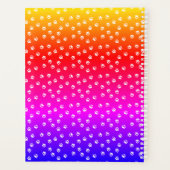 Regenboog en pootafdrukken gepersonaliseerd, aange planner (Achterkant)