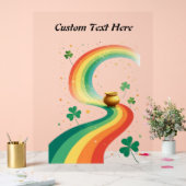 Regenboog en pot van goud fantasie scene acryl bord (Huwelijk)