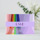 Regenboog en RSVP met ringzegens (Staand voorkant)