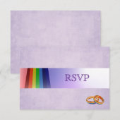 Regenboog en RSVP met ringzegens (Voorkant / Achterkant)