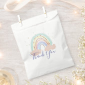Regenboog en sterren baby shower dank u bedankzakje (Geknipt)