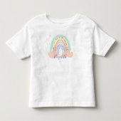 Regenboog en sterren gepersonaliseerd kinder shirts (Voorkant)