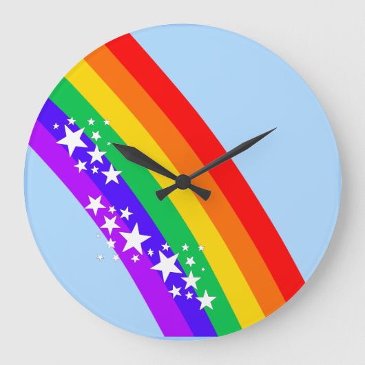 Regenboog en sterren grote klok (Voorkant)