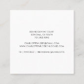 Regenboog en sterren Visitekaartje voor kinderopva (Achterkant)