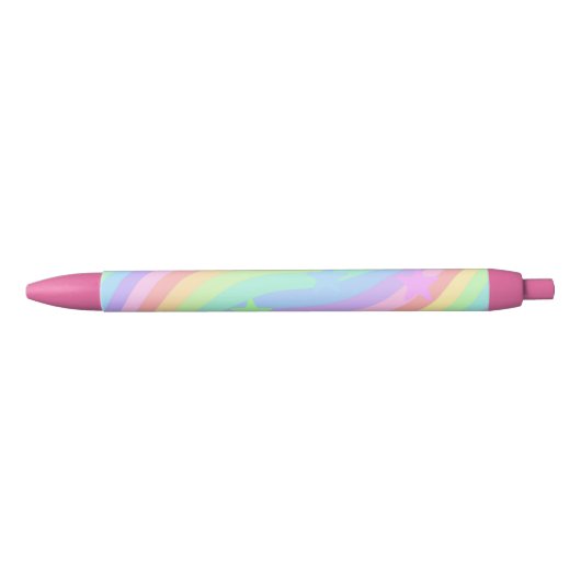 Regenboog en sterren zwarte inkt pen (Voorkant)