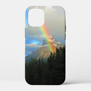 Regenboog- en Storm wolken boven Snowy Canada Moun Case-Mate iPhone Case