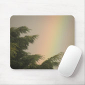 Regenboog en Trees Mousepad Muismat (Met muis)