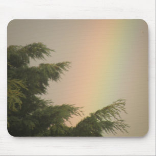 Regenboog en Trees Mousepad Muismat