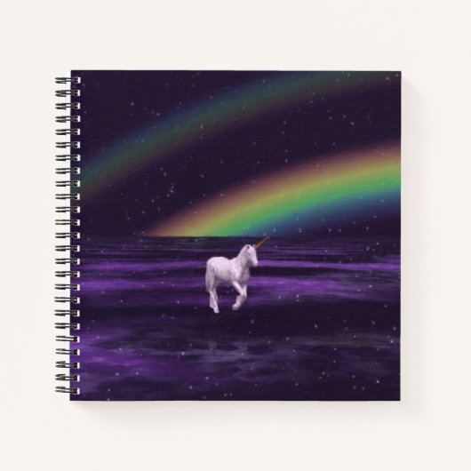 Regenboog en Unicorn Notitieboek (Voorkant)