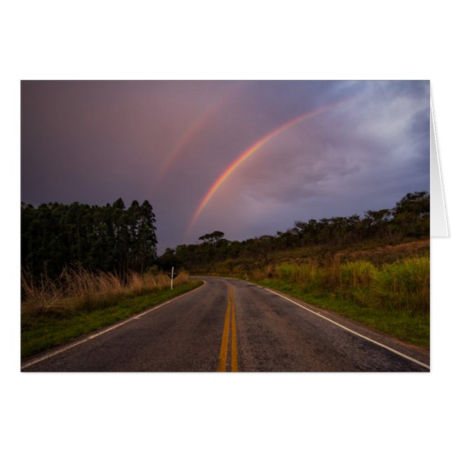 Regenboog en weg (Voorkant Horizontaal)