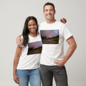 Regenboog en weg t-shirt (Unisex)