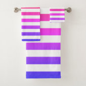 regenboog en witte strepen bad handdoek (Insitu)