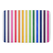 Regenboog en witte strepen badmat (Voorkant)