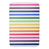 Regenboog en witte strepen badmat (Voorkant Verticaal)