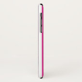 Regenboog en witte strepen Case-Mate iPhone case (Achterkant/links)