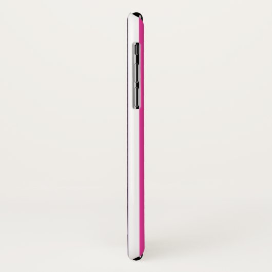 Regenboog en witte strepen Case-Mate iPhone case (Achterkant/links)