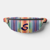 Regenboog en witte strepen heuptasje (Liggend)