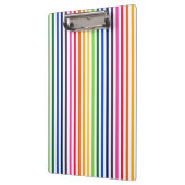 Regenboog en witte strepen klembord (Links)