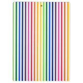 Regenboog en witte strepen klembord (Achterkant)
