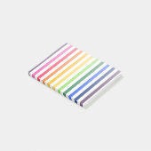 Regenboog en witte strepen post-it® notes (Schuin)