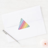 Regenboog en witte strepen sticker (Envelop)