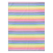 Regenboog en witte strepen tafelkleed (Voorkant)