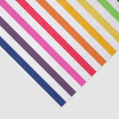 Regenboog en witte strepen tissuepapier (Detail)