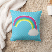 Regenboog en wolken kussen (Deken)