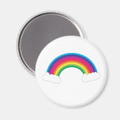 Regenboog en wolken Leuk Magneet (Voorkant / Achterkant)