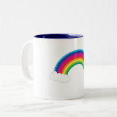 Regenboog en wolken Mok (Voorkant links)