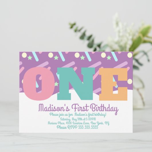 Regenboog en wolken parelsnoeren draaien één kaart (Staand voorkant)