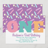 Regenboog en wolken parelsnoeren draaien één kaart (Voorkant / Achterkant)