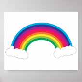  regenboog en wolken poster (Voorkant)