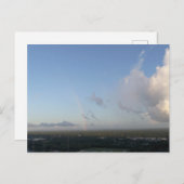 Regenboog en wolken, Uitzicht blauw hemel Briefkaart (Voorkant / Achterkant)