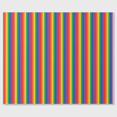 Regenboog en wolken verhelpen 1e verjaardag cadeaupapier (Vlak)