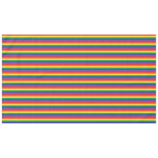 Regenboog en wolken verhelpen 1e verjaardag tafelkleed (Voorkant (Horizontaal))