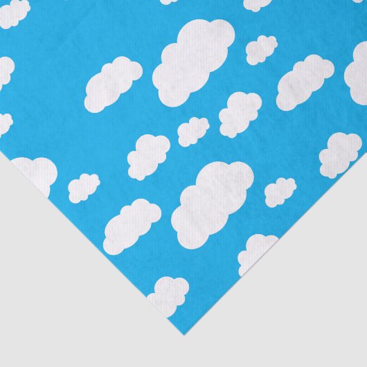 Regenboog en wolken verhelpen 1e verjaardag tissuepapier (Detail)