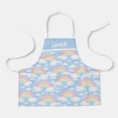 Regenboog en wolkenpatroon schort (Voorkant)