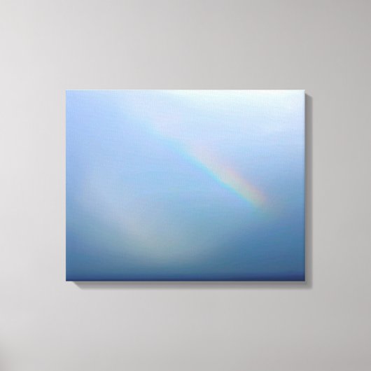 Regenboog en Zee Canvas Afdruk (Voorkant)