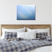 Regenboog en Zee Canvas Afdruk (Insitu (Slaapkamer))