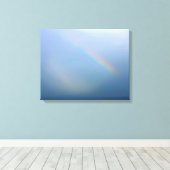 Regenboog en Zee Canvas Afdruk (Insitu (Houten vloer))